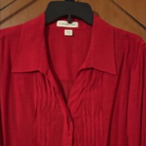 Coldwater Creek Scarlet Blouse